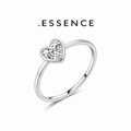 .ESSENCE Heart Cut Silver Ring