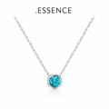 .ESSENCE Blue Crystal Pendant Necklace