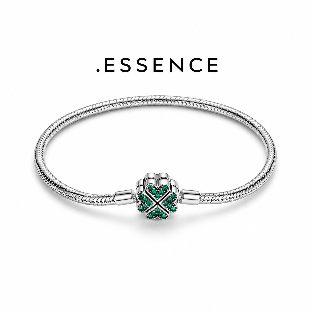 .ESSENCE Emerald Clover Bracelet