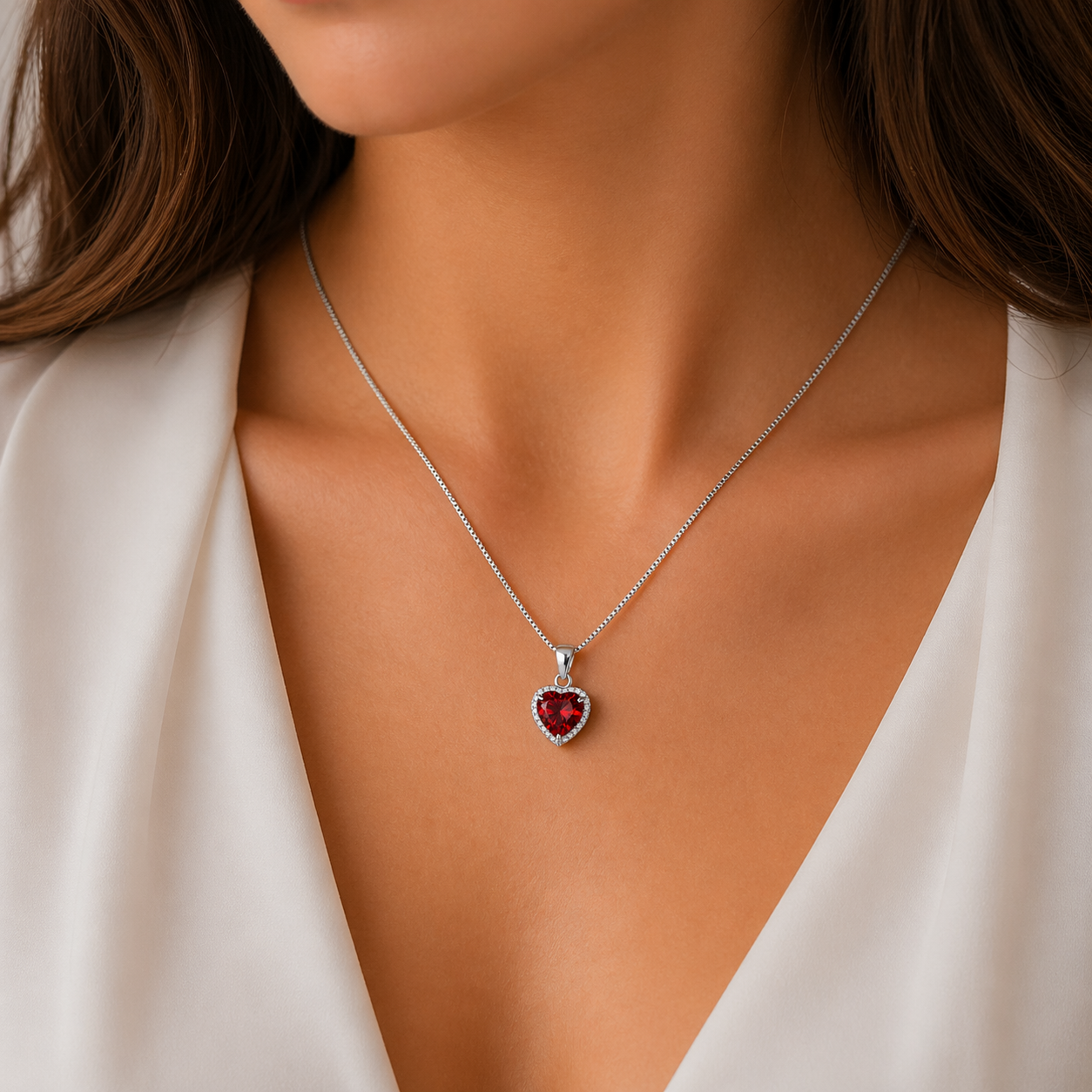 .ESSENCE Scarlet Heart Necklace